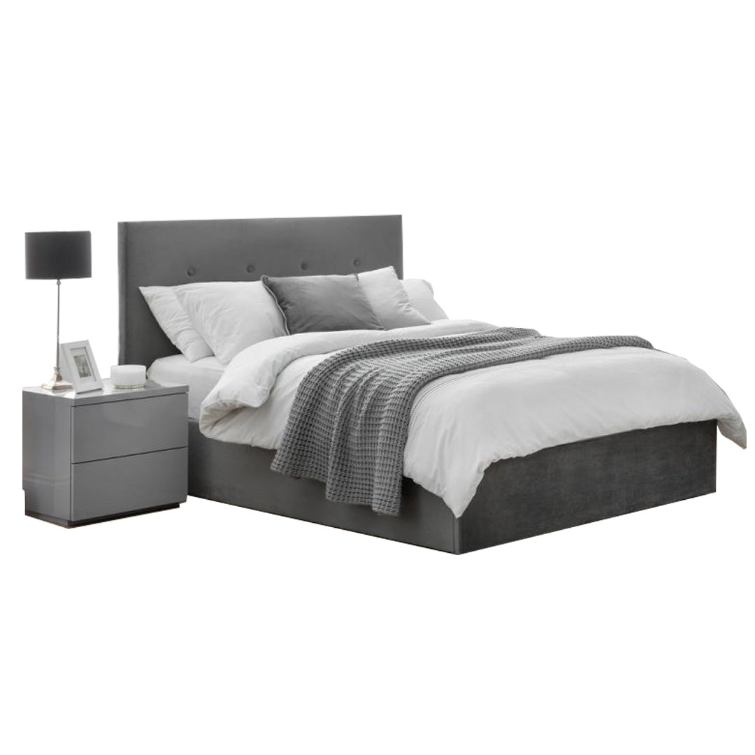 Julian Bowen Shoreditch LiftUp Storage Bed Double Size Fabric — The