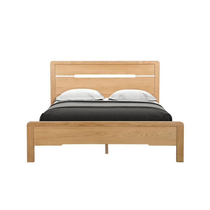 Julian Bowen Curve Bed Double Size Oak