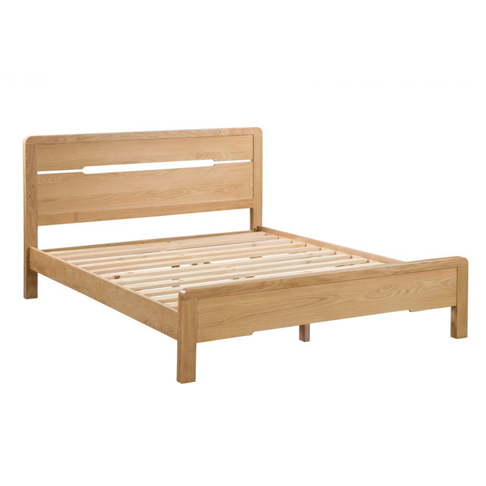 Julian Bowen Curve Bed Double Size Oak