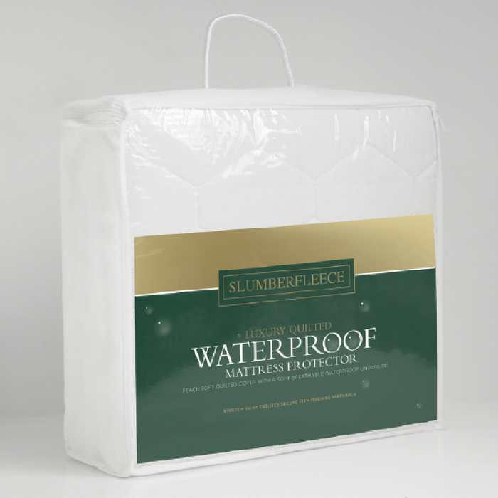 Slumberfleece Luxury Waterproof Quilted Mattress Protector